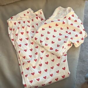 Lake Red Heart Pajama Set